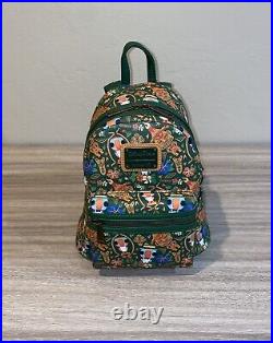 New Disney Loungefly Backpack Enchanted Tiki Room +Map 2023 Disneyland