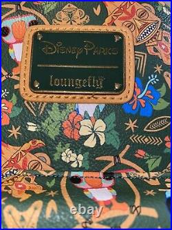 New Disney Loungefly Backpack Enchanted Tiki Room +Map 2023 Disneyland