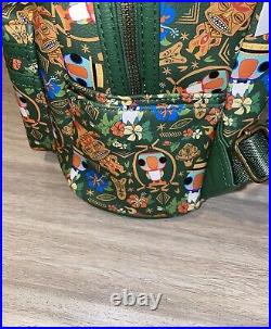 New Disney Loungefly Backpack Enchanted Tiki Room +Map 2023 Disneyland