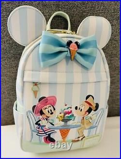 New Disney Loungefly Beach Club Resort Mickey & Minnie Backpack 2024! Scented