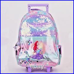 New, Free Shipping! Disney Auatralian Smiggle Little Mermaid Rolling Backpack