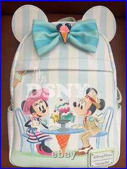 New Loungefly Beach Club Resort Mickey & Minnie Backpack 2024 Disney! Scented