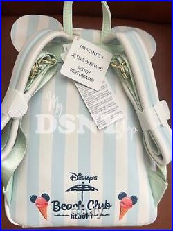 New Loungefly Beach Club Resort Mickey & Minnie Backpack 2024 Disney! Scented