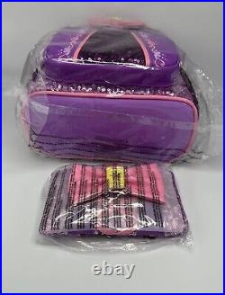 New Loungefly Disney Exclusive Rapunzel Sequin Mini Backpack With Wallet NWT