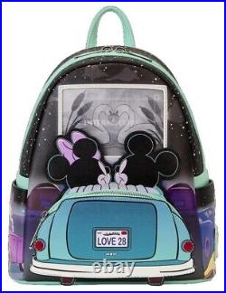 New Loungefly Mickey And Minnie Date Night Mini Backpack 2024