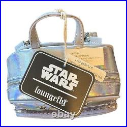 New Loungefly STAR WARS Empire 40th Anniversary Hoth Iridescent Quilted Backpack