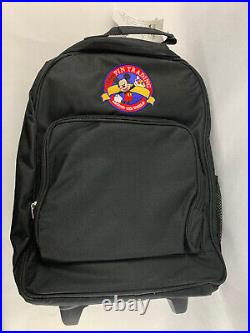 Official Walt Disney Around The World Pin Trading Large Roller Bag Backpack NWT