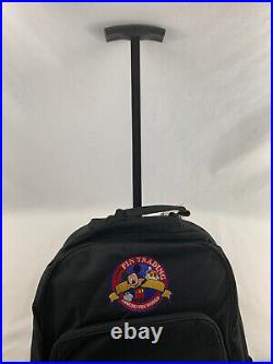 Official Walt Disney Around The World Pin Trading Large Roller Bag Backpack NWT