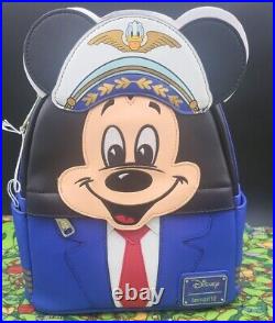 Pilot Mickey Mouse Exclusive Loungefly Mini Backpack NWT