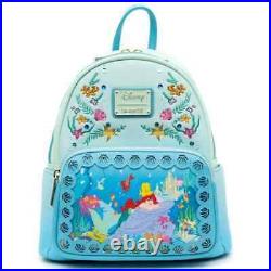 RARE NWT Disney Loungefly ARIEL LITTLE MERMAID Princess Stories LE MINI BACKPACK