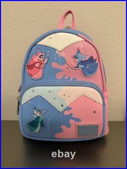 Sleeping Beauty Make It Pink! Make It Blue! Loungefly Mini Backpack Fairies