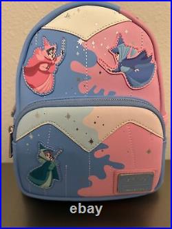 Sleeping Beauty Make It Pink! Make It Blue! Loungefly Mini Backpack Fairies