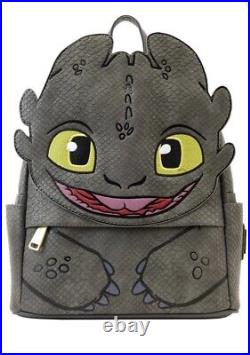 VERY RARE Loungefly Backpack How to Train Your Dragon Toothless NEW