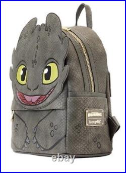 VERY RARE Loungefly Backpack How to Train Your Dragon Toothless NEW