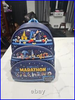 Walt Disney World 2024 Marathon Weekend Loungefly mini backpack Brand New