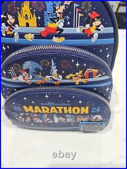 Walt Disney World 2024 Marathon Weekend Loungefly mini backpack Brand New