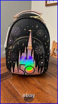 Walt Disney World 50th Anniversary Mini Backpack With Ears And Cup