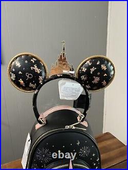 Walt Disney World 50th Anniversary Mini Backpack With Ears And Cup