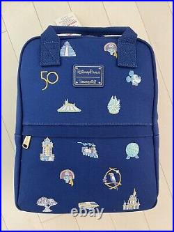 Walt Disney World Disney Parks 50th Anniversary Loungefly Canvas Backpack